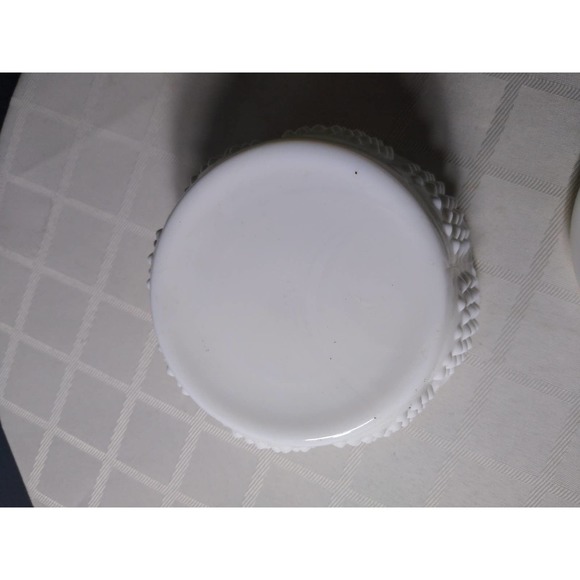 Fenton hobnail milk glass candy jar with lid - Picture 5 of 6